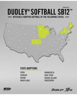 Clearance – Dudley 12″ NFHS SB 12 Fastpitch Softballs (Dozen): 4H311Y
