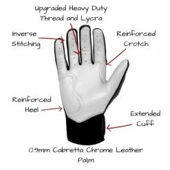 Clearance – Bruce Bolt PREMIUM PRO Chrome Series Short Cuff Batting Gloves: Black 9 Clearance – Bruce Bolt PREMIUM PRO Chrome Series Short Cuff Batting Gloves: Black -Gloves Best Sale BB SC CHRB2 800x 510x510 1