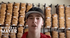 Clearance – Bruce Bolt PREMIUM PRO Short Cuff Batting Gloves: Red