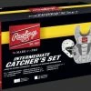 Clearance – Rawlings Intermediate White/Silver VELO 2.0 Catcher’s Gear Box Set: CSV2I-W/SIL