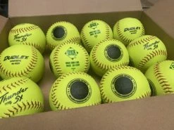 Clearance – Dudley Thunder SY HYCON 11″ USA/ASA Synthetic Slowpitch Softballs (DOZEN): 4A923Y
