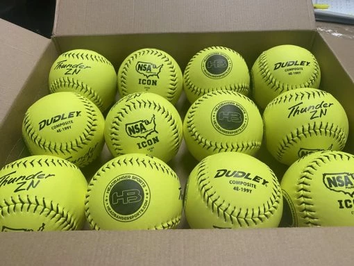 Clearance – Dudley Thunder ZN HYCON ICON NSA 12″ Slowpitch Softballs (DOZEN): 4E199Y 2 Clearance – Dudley Thunder ZN HYCON ICON NSA 12″ Slowpitch Softballs (DOZEN): 4E199Y - Image 2
