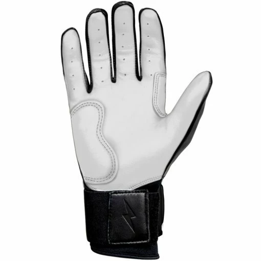 Clearance – Bruce Bolt PREMIUM PRO Chrome Series Long Cuff Batting Gloves: Black 5 Clearance – Bruce Bolt PREMIUM PRO Chrome Series Long Cuff Batting Gloves: Black - Image 5