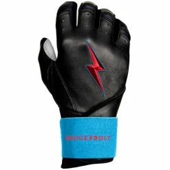 Clearance – Bruce Bolt PREMIUM PRO BRINSON Series Long Cuff Batting Gloves: Black -Gloves Best Sale LC LBB RIGHT 800x 510x510 1