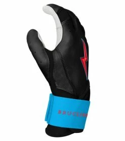 Clearance – Bruce Bolt PREMIUM PRO BRINSON Series Long Cuff Batting Gloves: Black -Gloves Best Sale LC LBB SIDE 800x 510x577 1