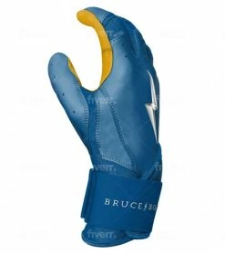 Clearance – Bruce Bolt PREMIUM PRO Long Cuff Batting Gloves: Royal -Gloves Best Sale LC ROYG SIDE 800x 510x577 1