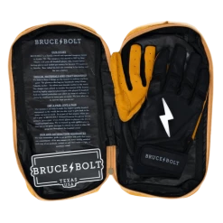 Clearance – Bruce Bolt PREMIUM PRO Short Cuff Batting Gloves: Black -Gloves Best Sale SC BLKG BAG2 800x 510x510 1
