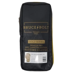 Clearance – Bruce Bolt PREMIUM PRO Gold Series Batting Gloves: Short Cuff -Gloves Best Sale SC GLD BAG 800x 510x510 1