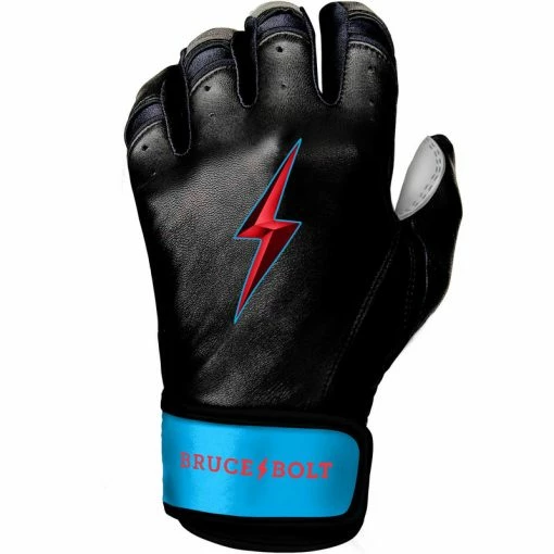 Clearance – Bruce Bolt PREMIUM PRO BRINSON Series Short Cuff Batting Gloves: Black 1 Clearance – Bruce Bolt PREMIUM PRO BRINSON Series Short Cuff Batting Gloves: Black
