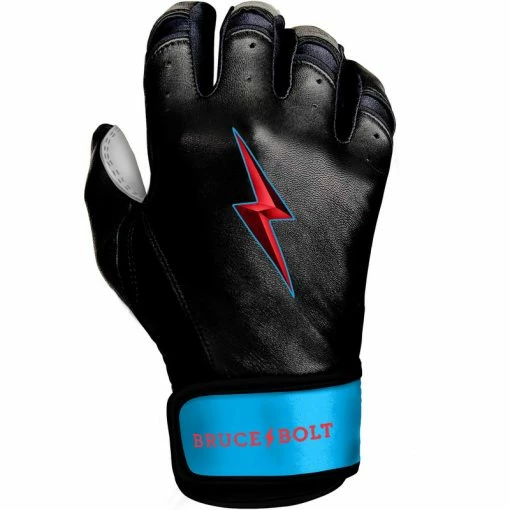 Clearance – Bruce Bolt PREMIUM PRO BRINSON Series Short Cuff Batting Gloves: Black 3 Clearance – Bruce Bolt PREMIUM PRO BRINSON Series Short Cuff Batting Gloves: Black - Image 3