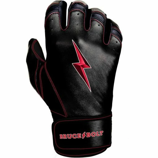 Clearance – Bruce Bolt PREMIUM PRO TC42 Series Short Cuff Batting Gloves: Black 3 Clearance – Bruce Bolt PREMIUM PRO TC42 Series Short Cuff Batting Gloves: Black - Image 3