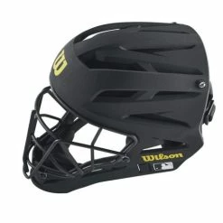 Clearance – Wilson Pro Stock Titanium Umpire Helmet: WTA5800BL