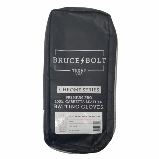 Clearance – Bruce Bolt PREMIUM PRO Chrome Series Long Cuff Batting Gloves: Black 3 Clearance – Bruce Bolt PREMIUM PRO Chrome Series Long Cuff Batting Gloves: Black - Image 3